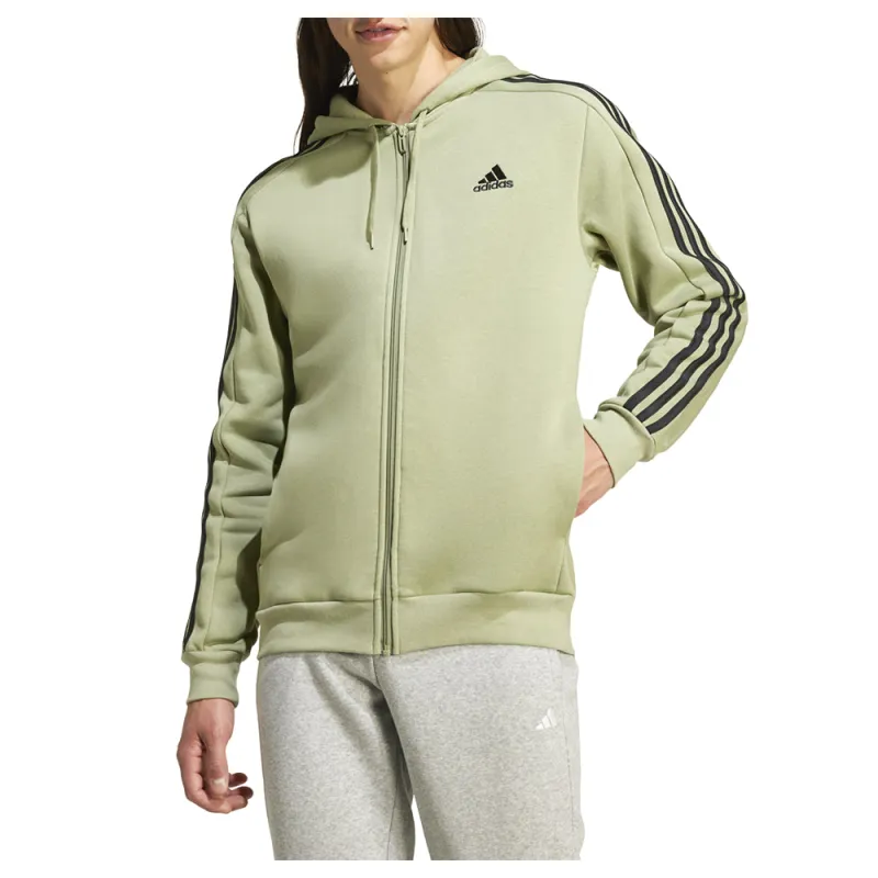 Essentials Fleece 3-Stripes Full Zip Hoodie sold by Shoebacca