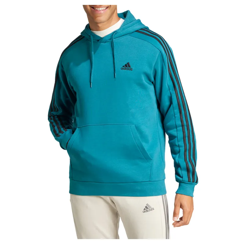 Essentials Fleece 3-Stripes Pullover Hoodie sold by Shoebacca