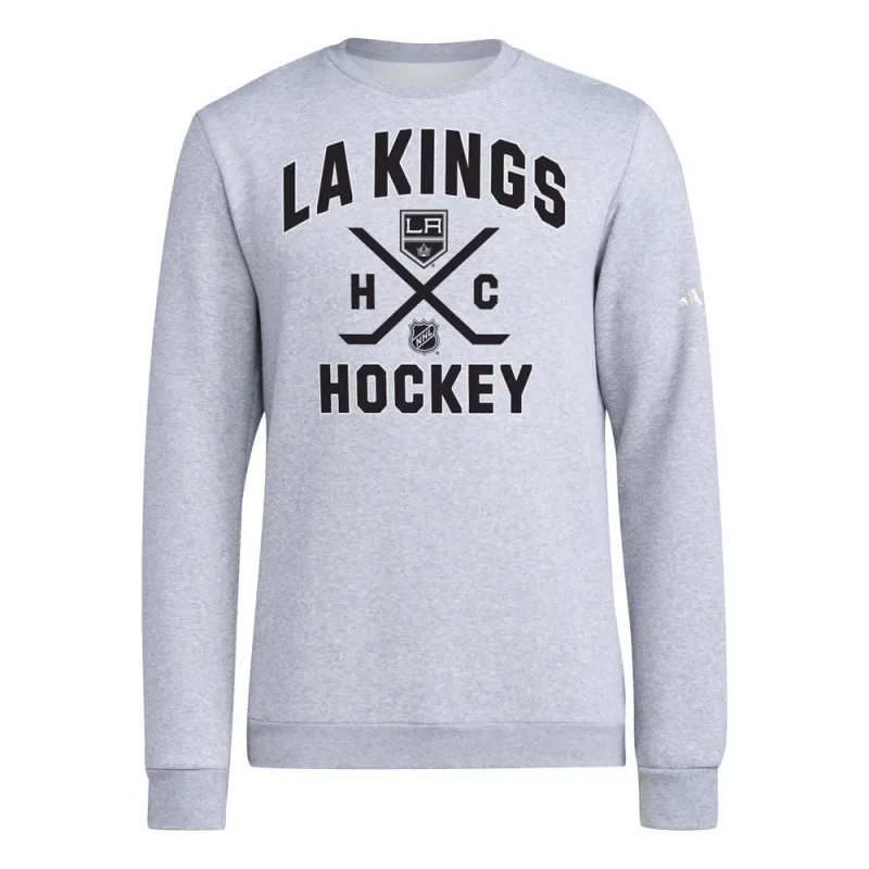 Ice Hockey LA Kings Fleece Crew Neck Sweatshirt made by Adidas