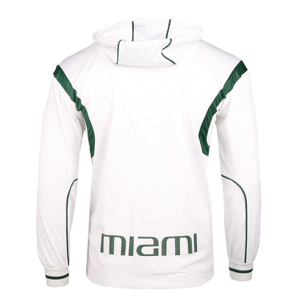 Miami Hurricanes Long Sleeve Hooded Button Up Sweatshirt sold by Shoebacca product image thumbnail 2