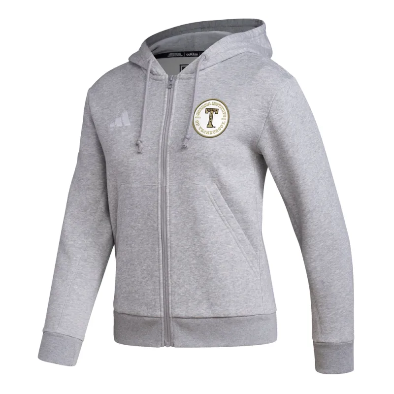 Georgia Tech Full Zip Hoodie made by Adidas
