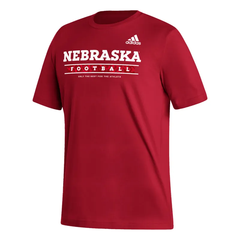 Nebraska Cornhuskers Crew Neck Short Sleeve Athletic T-Shirt sold by Shoebacca