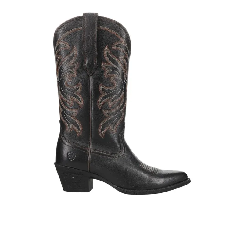 Heritage J Toe Stretchfit Embroidery Pointed Toe Cowboy Boots made by Ariat