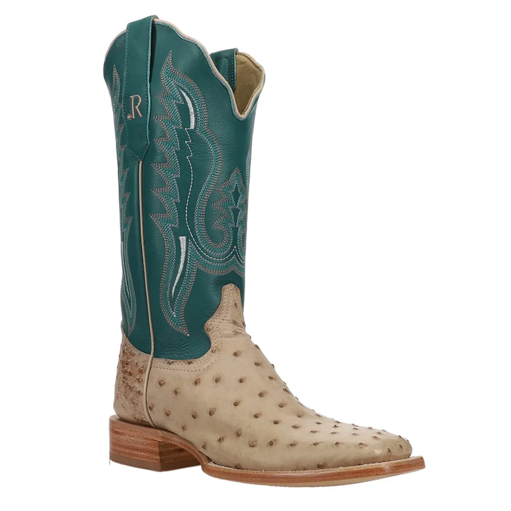 Full Quill Ostrich Embroidered Square Toe Cowboy Boots sold by Shoebacca product image thumbnail 2