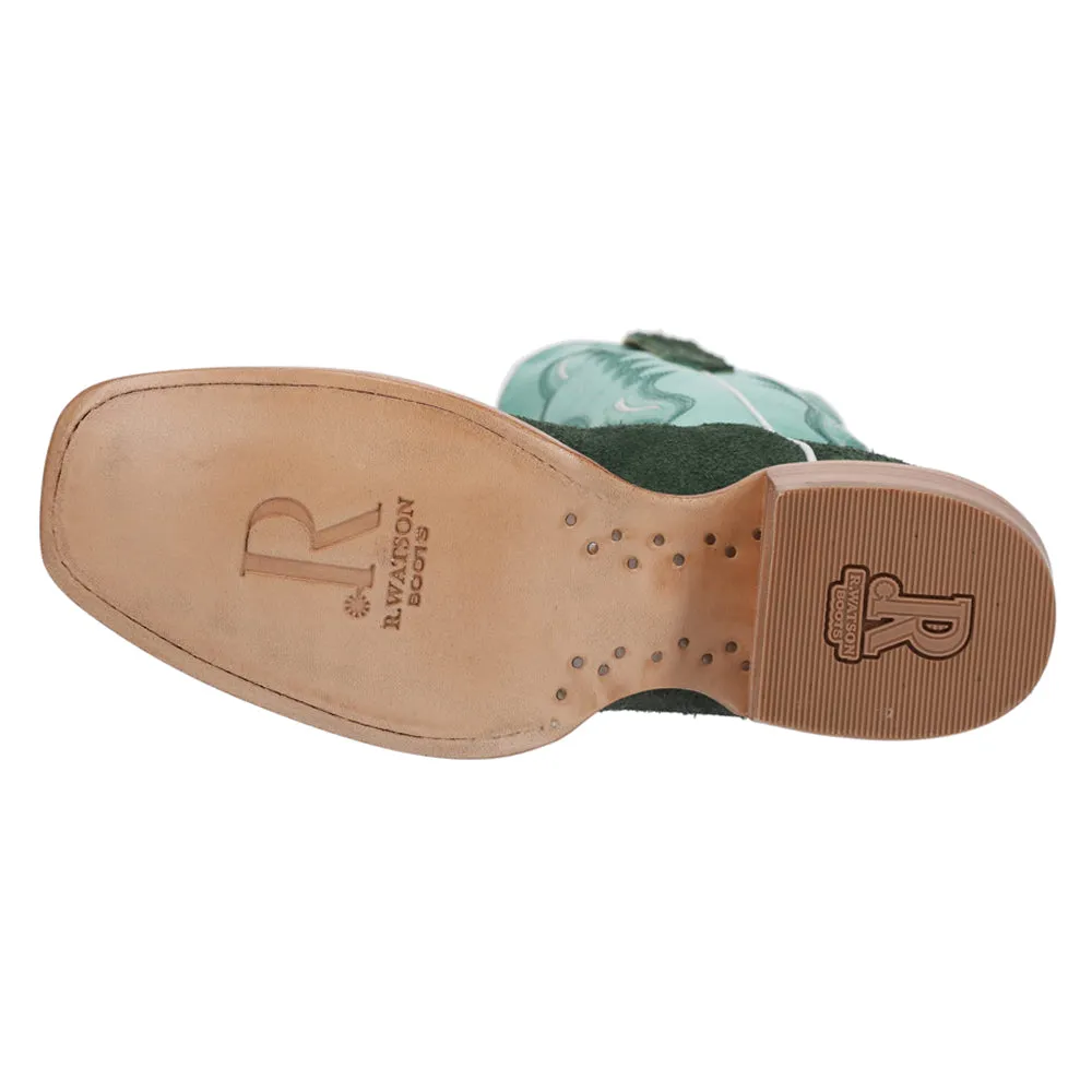 Rough Out Embroidered Narrow Square Toe Cowboy Boots sold by Shoebacca product image thumbnail 5