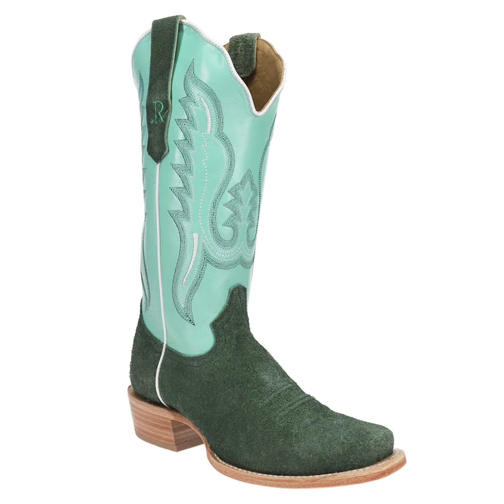 Rough Out Embroidered Narrow Square Toe Cowboy Boots sold by Shoebacca product image thumbnail 2