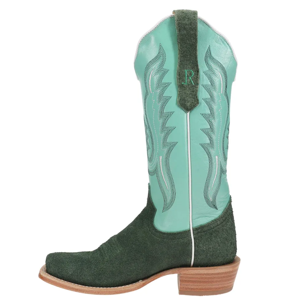 Rough Out Embroidered Narrow Square Toe Cowboy Boots sold by Shoebacca product image thumbnail 3