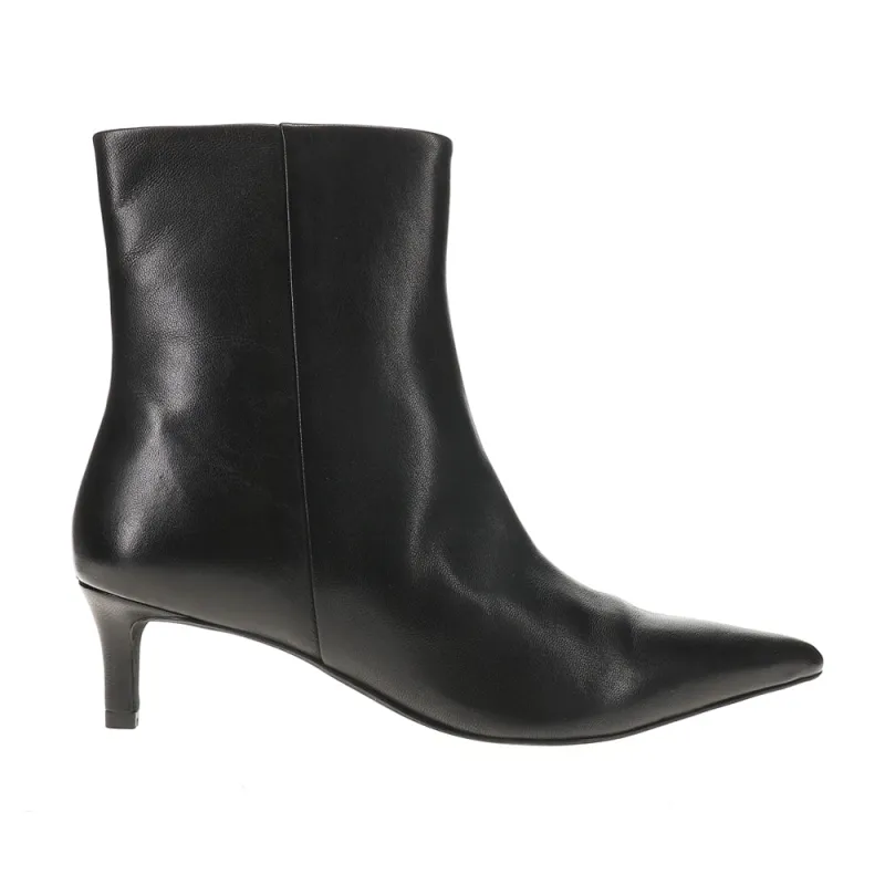 Dinner Date Pointed Toe Zippered Booties sold by Shoebacca