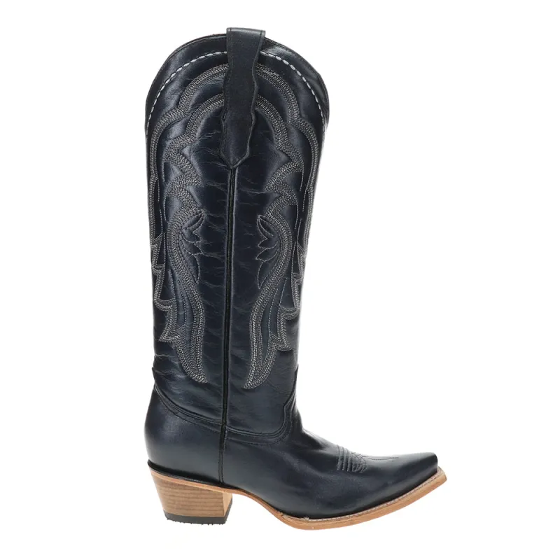 Embroidered Tall Snip Toe Cowboy Boots made by Shoebacca