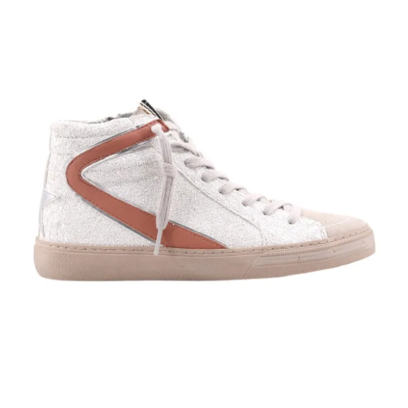 Rooney Glitter High Top Lace Up Sneakers made by ShuShop