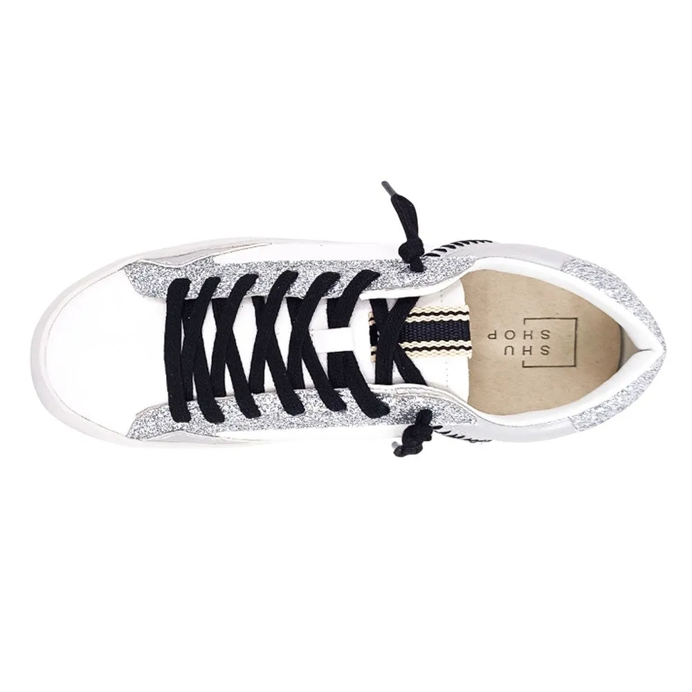 Ruby Metallic Glitter Lace Up Sneakers sold by Shoebacca product image thumbnail 4