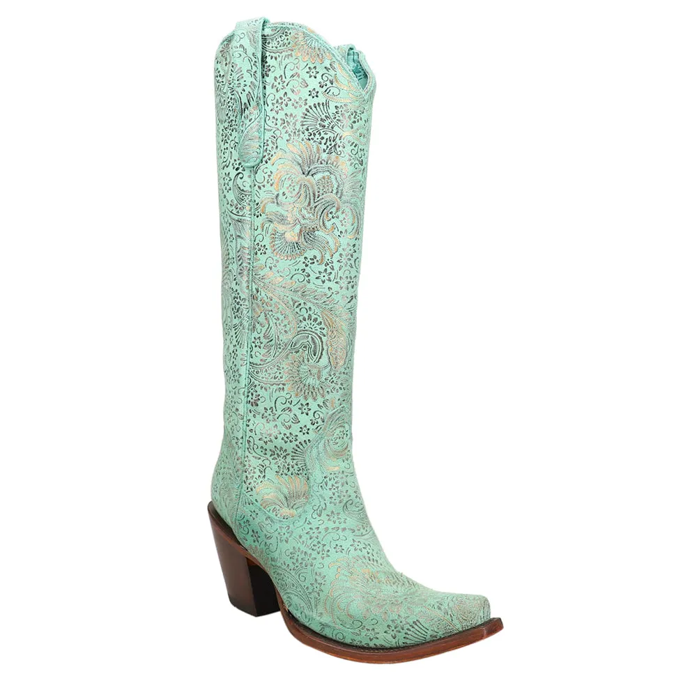 Floral Snip Toe Cowboy Boots sold by Shoebacca product image thumbnail 2
