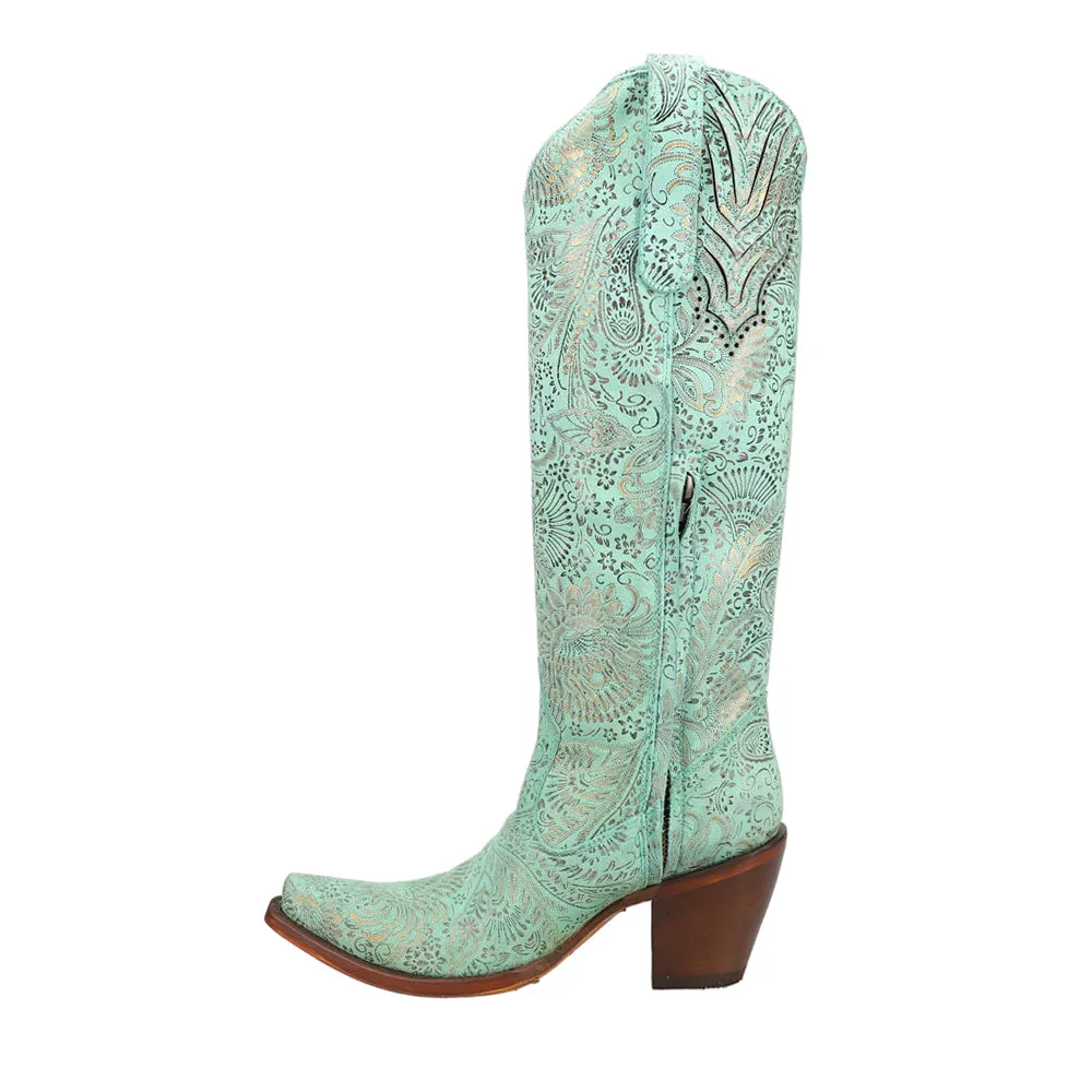 Floral Snip Toe Cowboy Boots sold by Shoebacca product image thumbnail 3