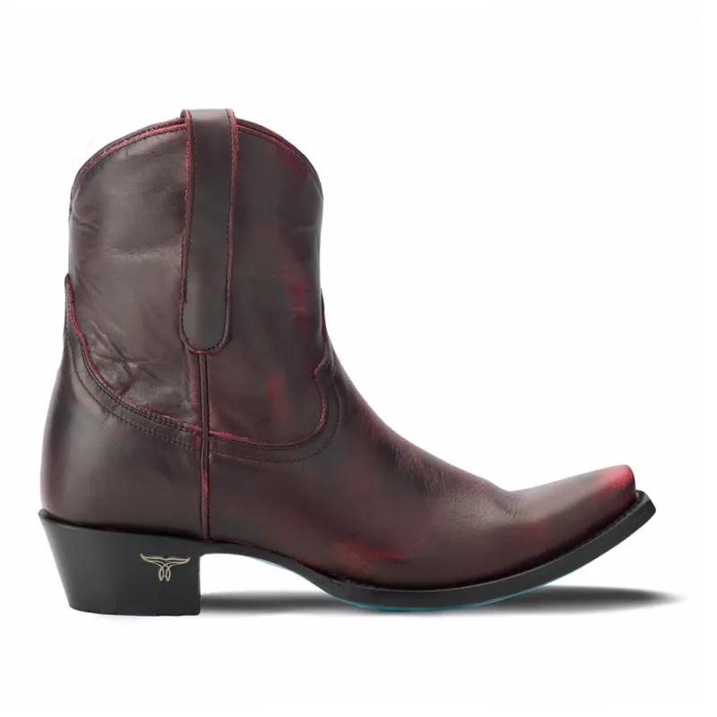 Emma Jane Snip Toe Cowboy Bootie sold by Shoebacca
