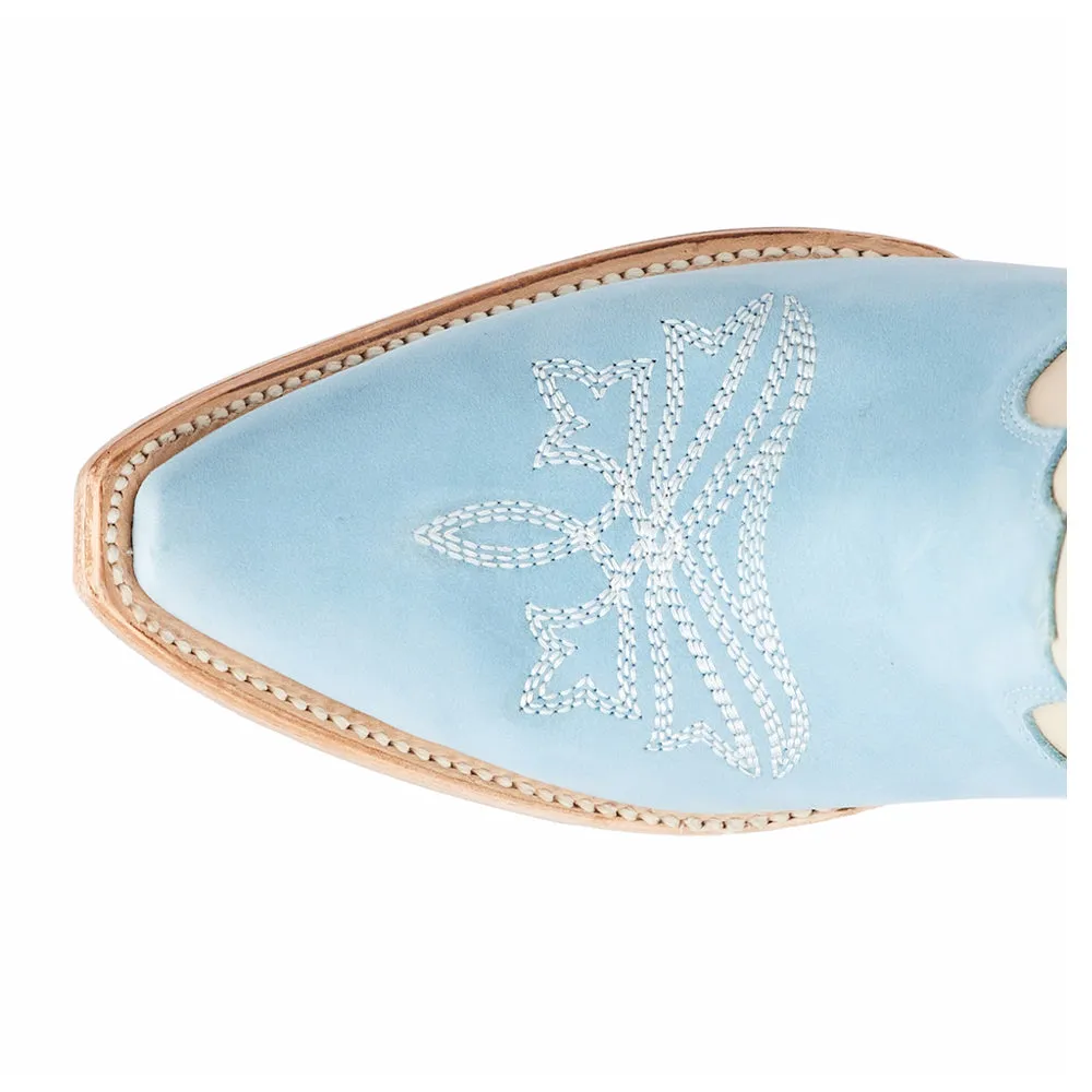 Jolene Tooled Inlay Floral Snip Toe Cowboy Boot sold by Shoebacca product image thumbnail 4