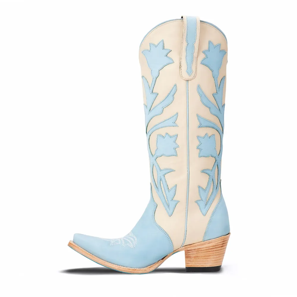 Jolene Tooled Inlay Floral Snip Toe Cowboy Boot sold by Shoebacca product image thumbnail 3