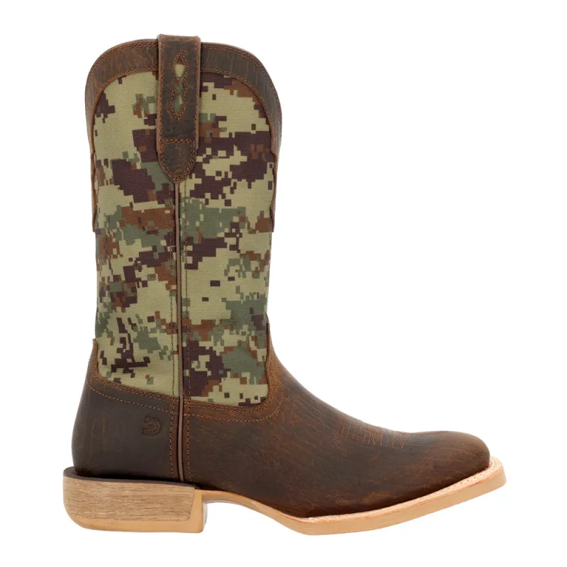 Rebel Pro Camo Square Toe Cowboy Boots made by Durango