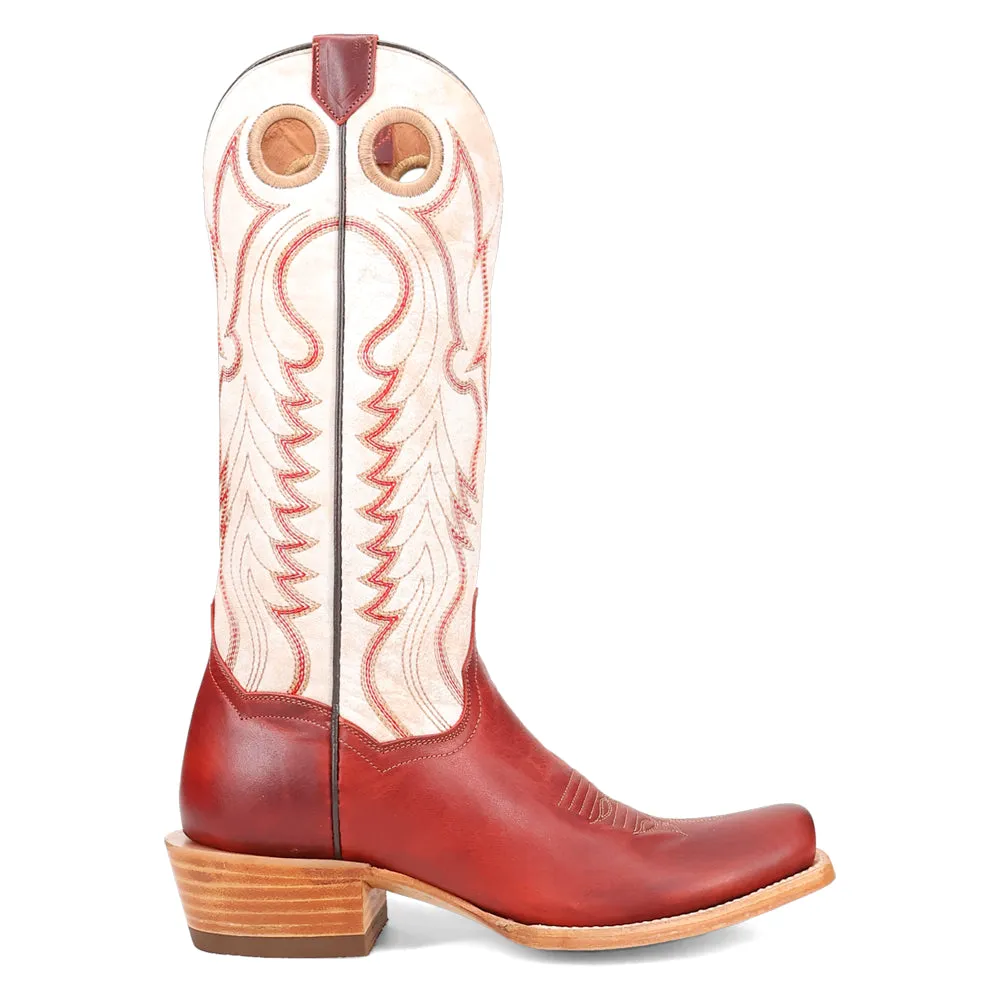 Adelaide Embroidered Square Toe Pull On Cowboy Boots sold by Shoebacca