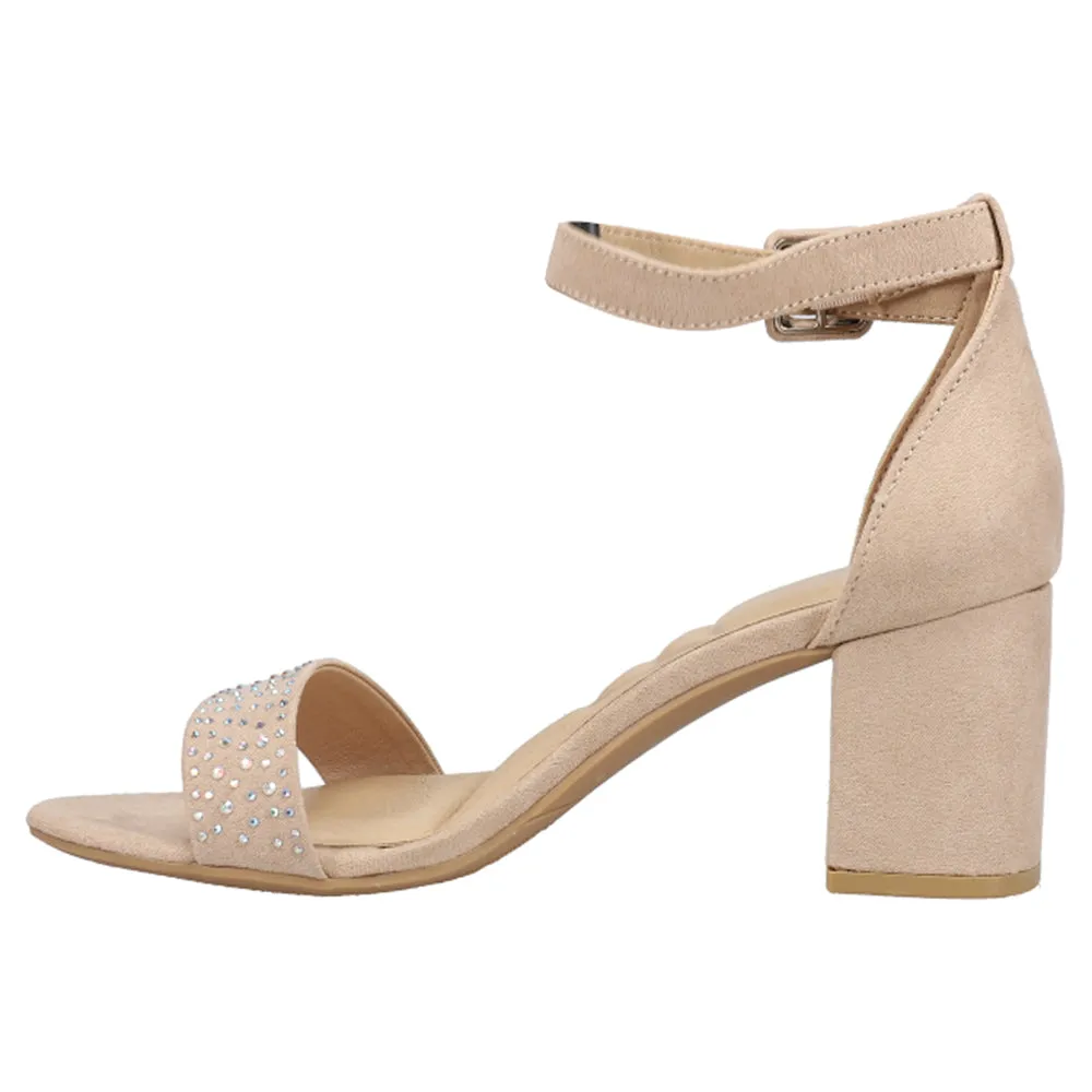 Jolly Rhinestone Block Heel Ankle Strap Sandals sold by Shoebacca product image thumbnail 3