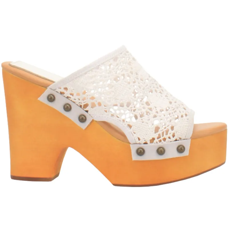 Crafty Studded Platform Clogs sold by Shoebacca