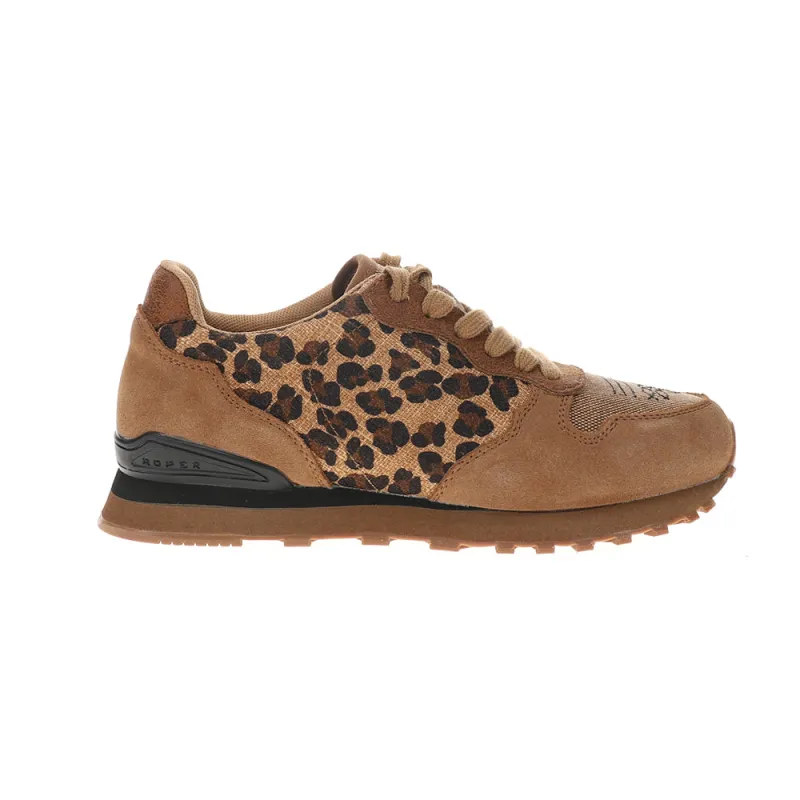 Giddyup Jogger Leopard Lace Up Sneakers made by Roper