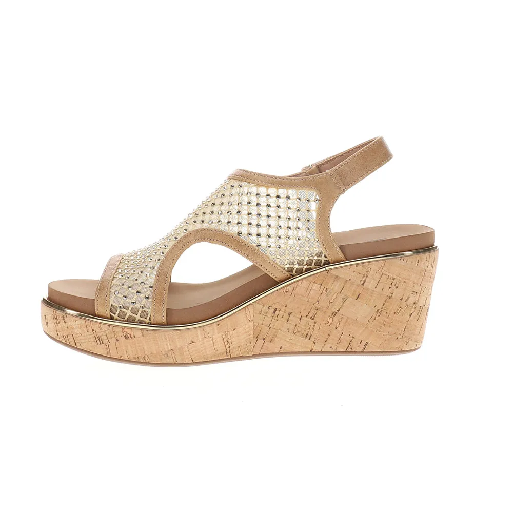Carley Rhinestone Mesh Slingback Wedge Sandals sold by Shoebacca product image thumbnail 3
