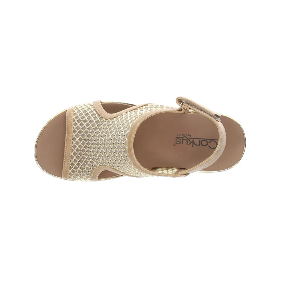 Carley Rhinestone Mesh Slingback Wedge Sandals sold by Shoebacca product image thumbnail 4