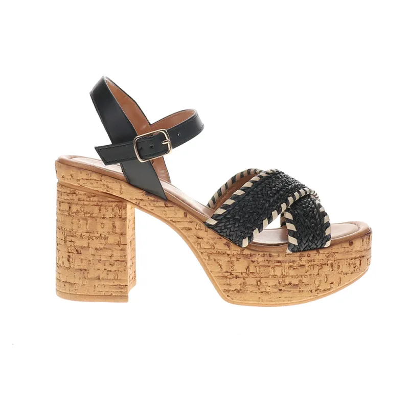 Bravo Block Heel Platform Sandals sold by Shoebacca
