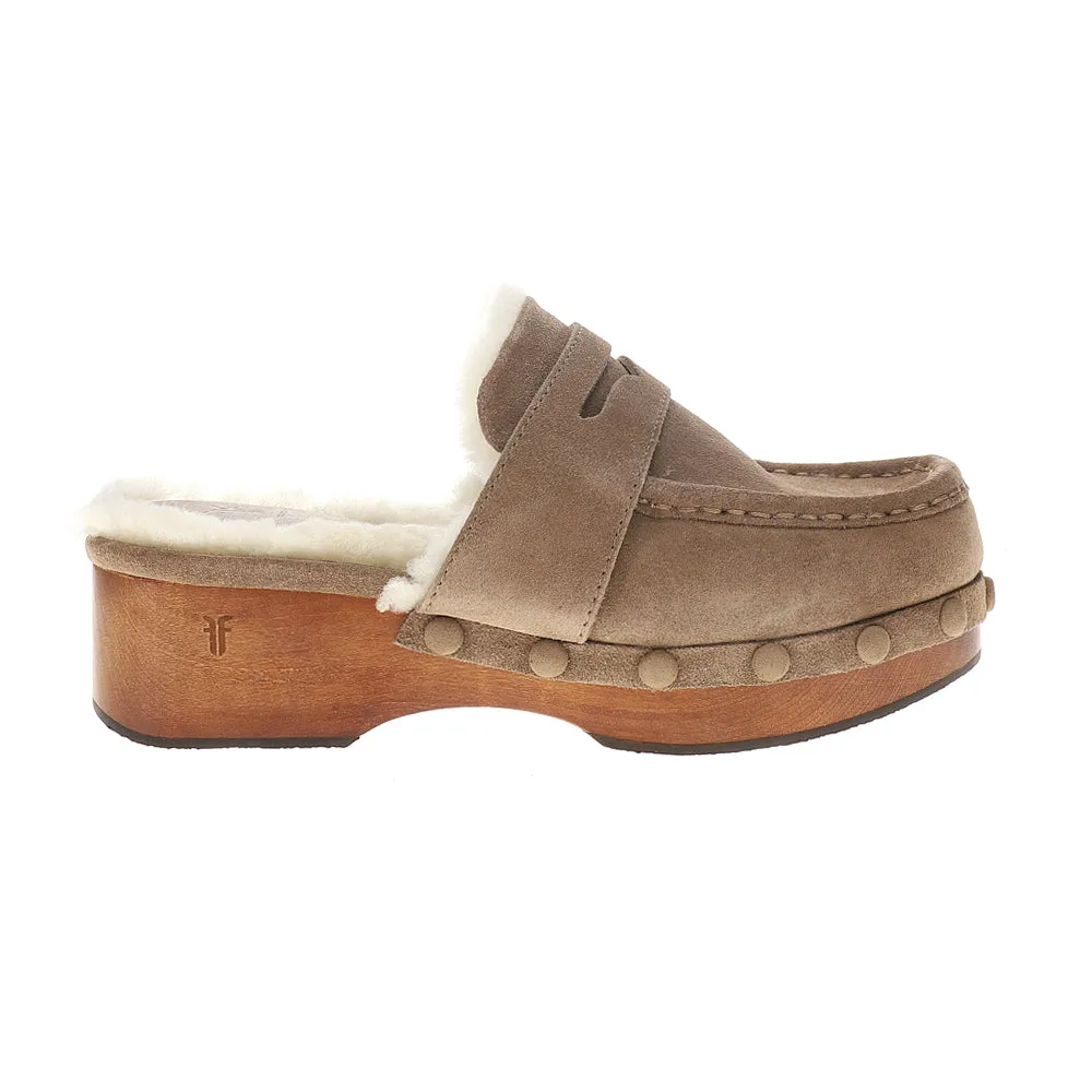 Melody Shearling Platform Clogs sold by Shoebacca