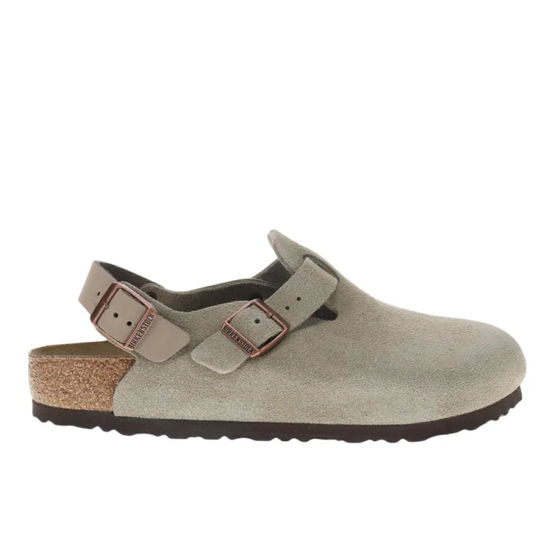 Tokio Suede Leather Clogs sold by Shoebacca
