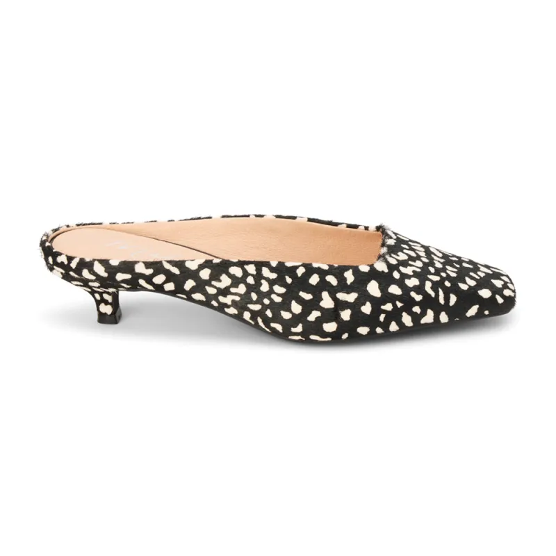 Classy Square Toe Kitten Heel Mules sold by Shoebacca