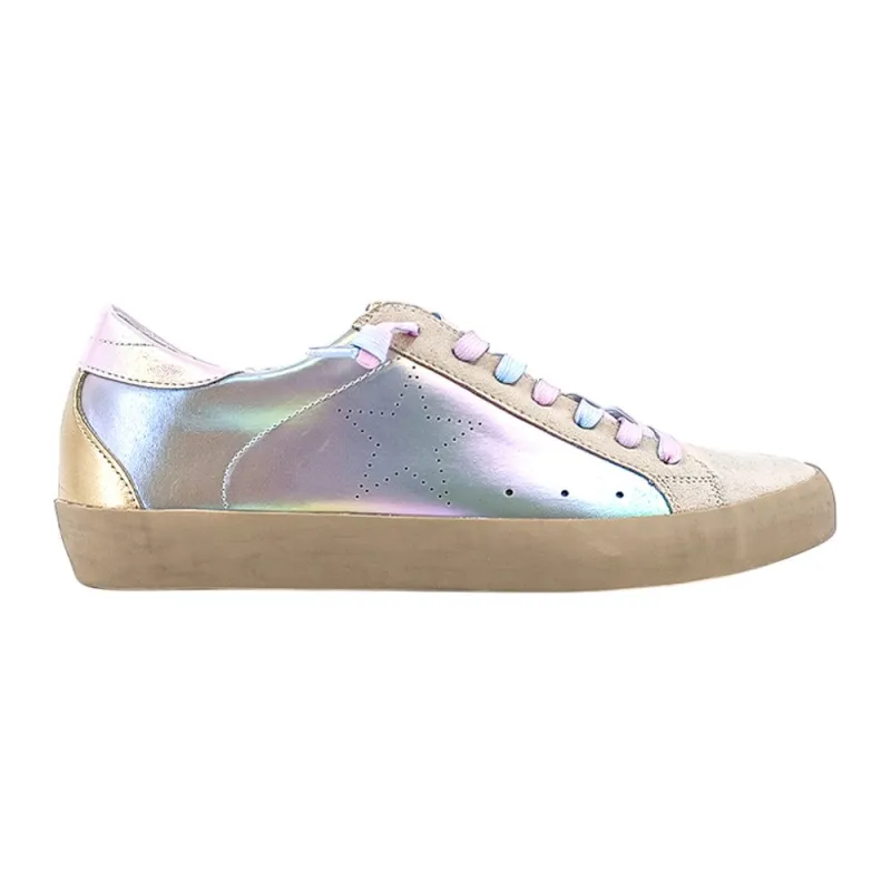 Mia Metallic Lace Up Sneakers sold by Shoebacca