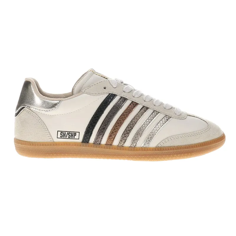 Stevie Metallic Lace Up Sneakers made by ShuShop