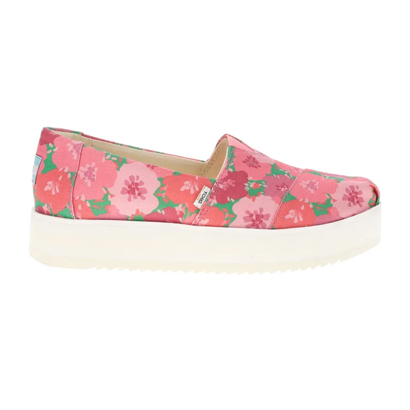 Alpargata Floral Platform Slip On Flats sold by Shoebacca