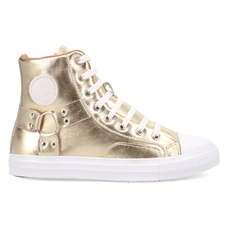 Knarly Metallic High Top Sneakers sold by Shoebacca