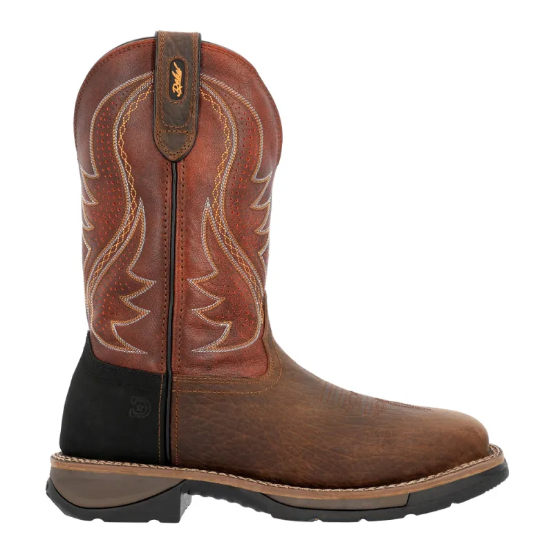 Workin' Rebel 11 Inch Slip Resistant Soft Toe Work Boots made by Durango