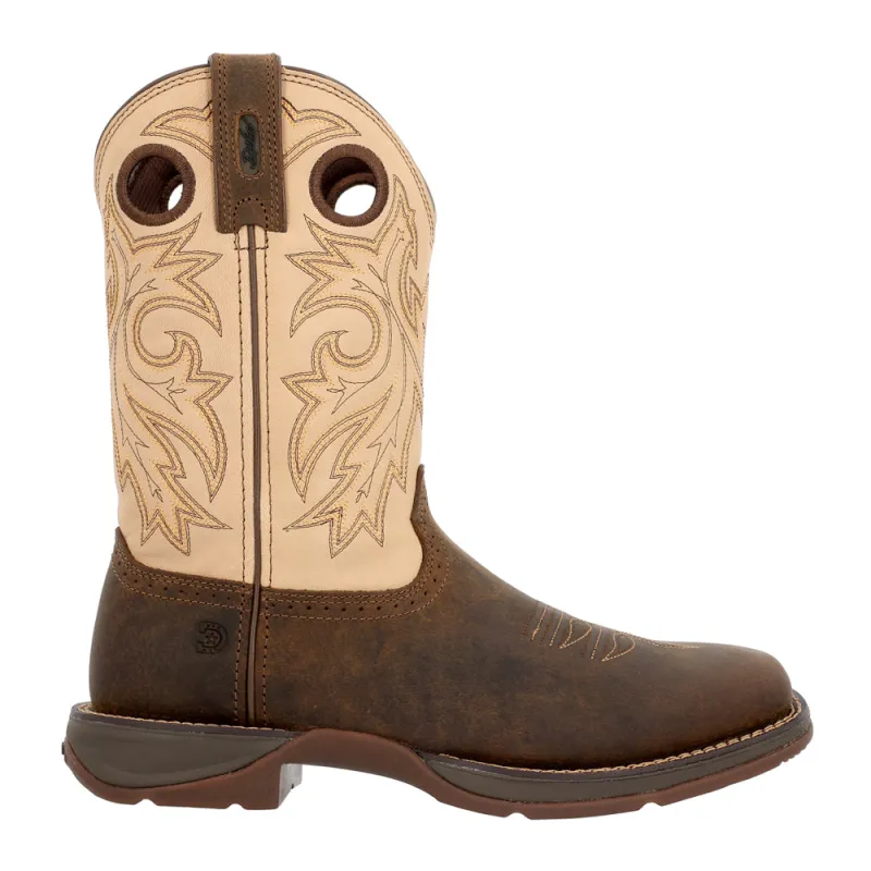 Rebel by Durango Saddle Up Square Toe Pull On Cowboy Boots made by Durango