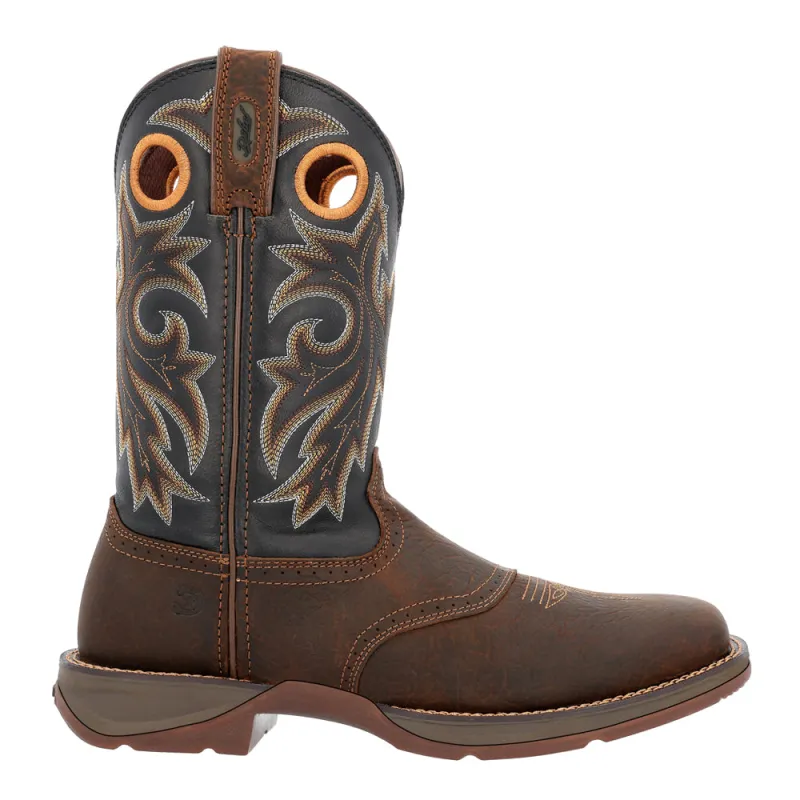 Rebel by Durango Saddle Up Square Toe Pull On Cowboy Boots made by Durango