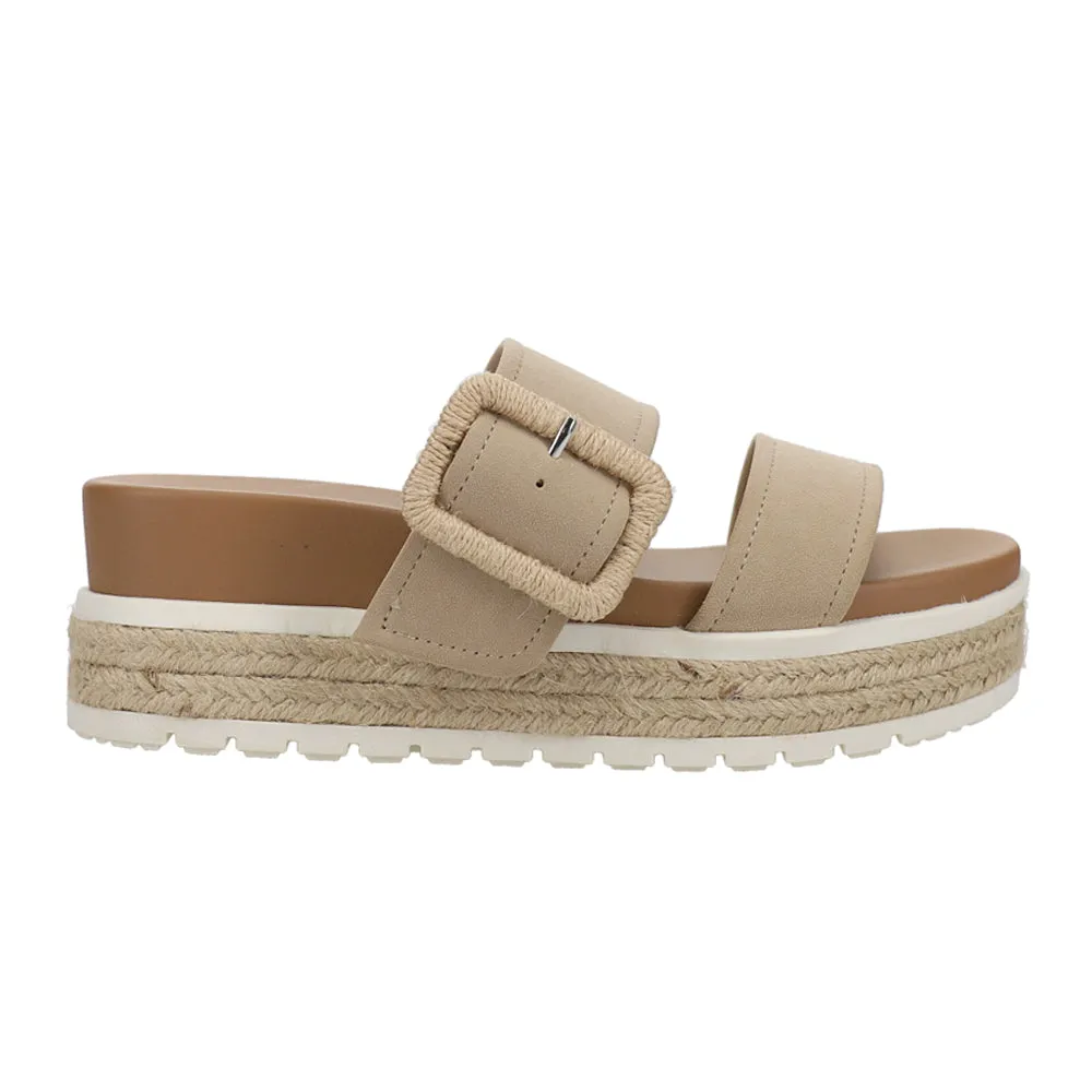 Kenzy Buckle Espadrille Platform Sandals sold by Shoebacca