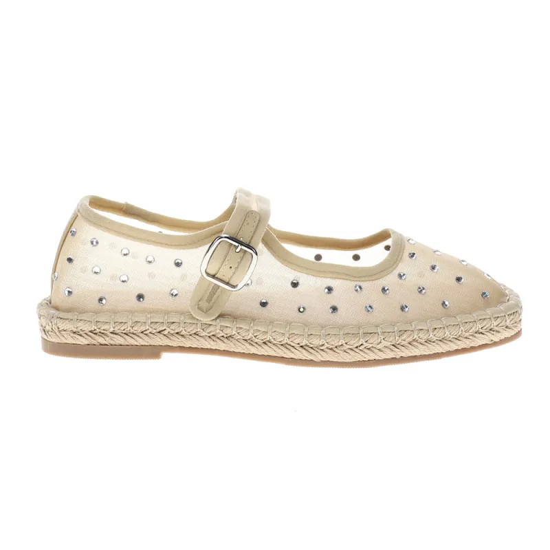 Meg Rhinestone Mary Jane Espadrille Flats sold by Shoebacca
