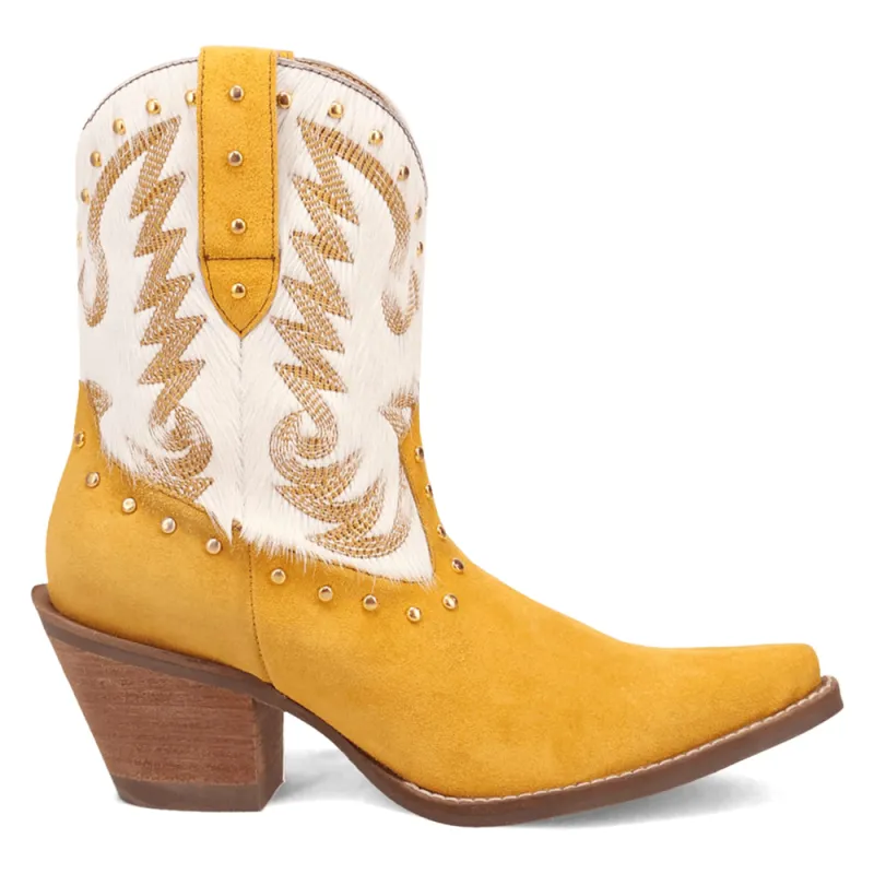 Rodeo Queen Embroidered Studded Snip Toe Pull On Cowboy Booties sold by Shoebacca