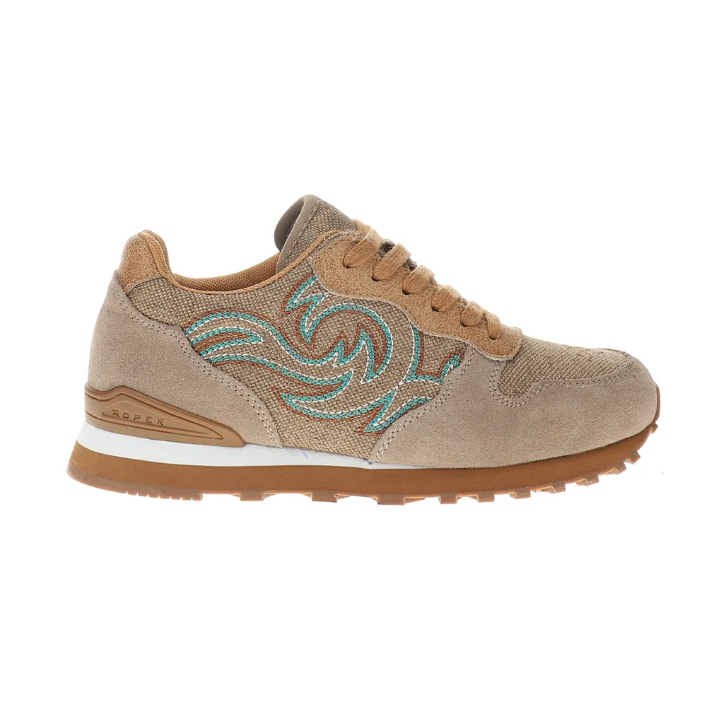 Giddyup Embroidered Lace Up Sneakers sold by Shoebacca