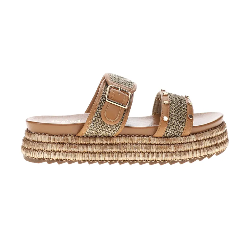 Walk of Shame Studded Platform Slide Sandals sold by Shoebacca