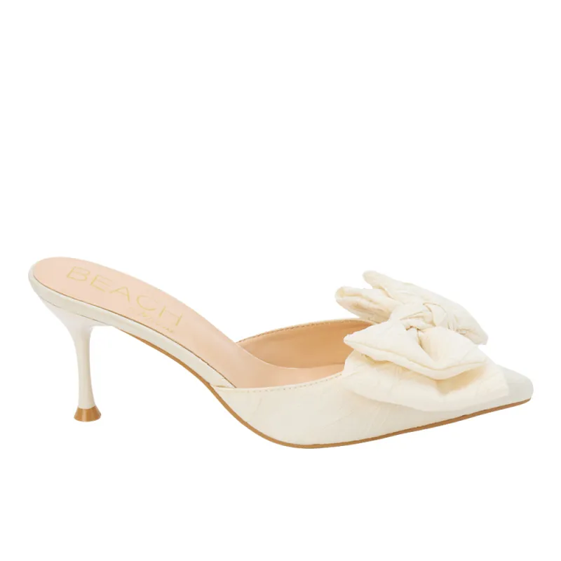 Goldie Pointed Toe Kitten Heel Mules sold by Shoebacca