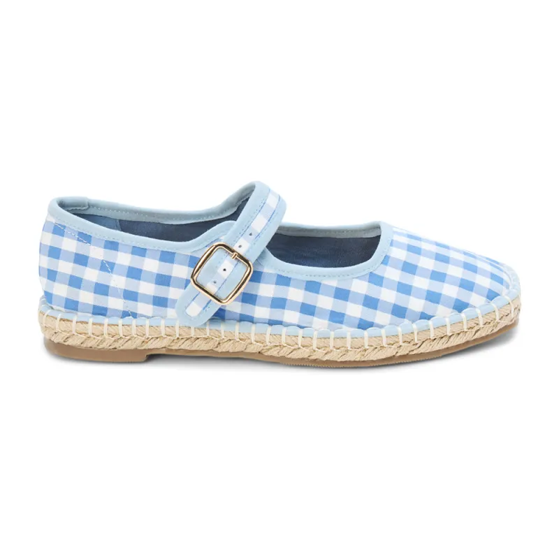 Meg Gingham Mary Jane Espadrille Flats sold by Shoebacca