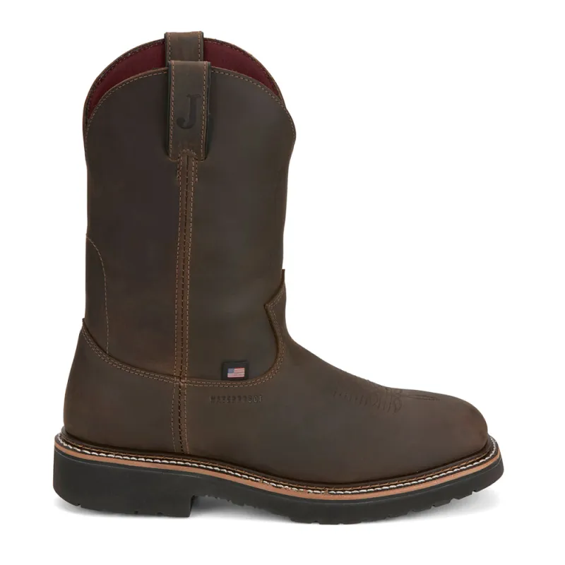 Billings 11 Inch Waterproof Steel Toe Work Boots made by Justin Boots