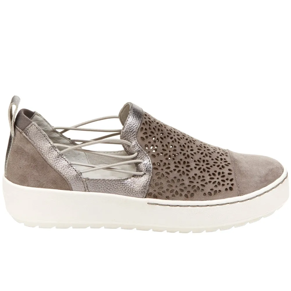 Erin Floral Cut Out Slip On Sneakers sold by Shoebacca