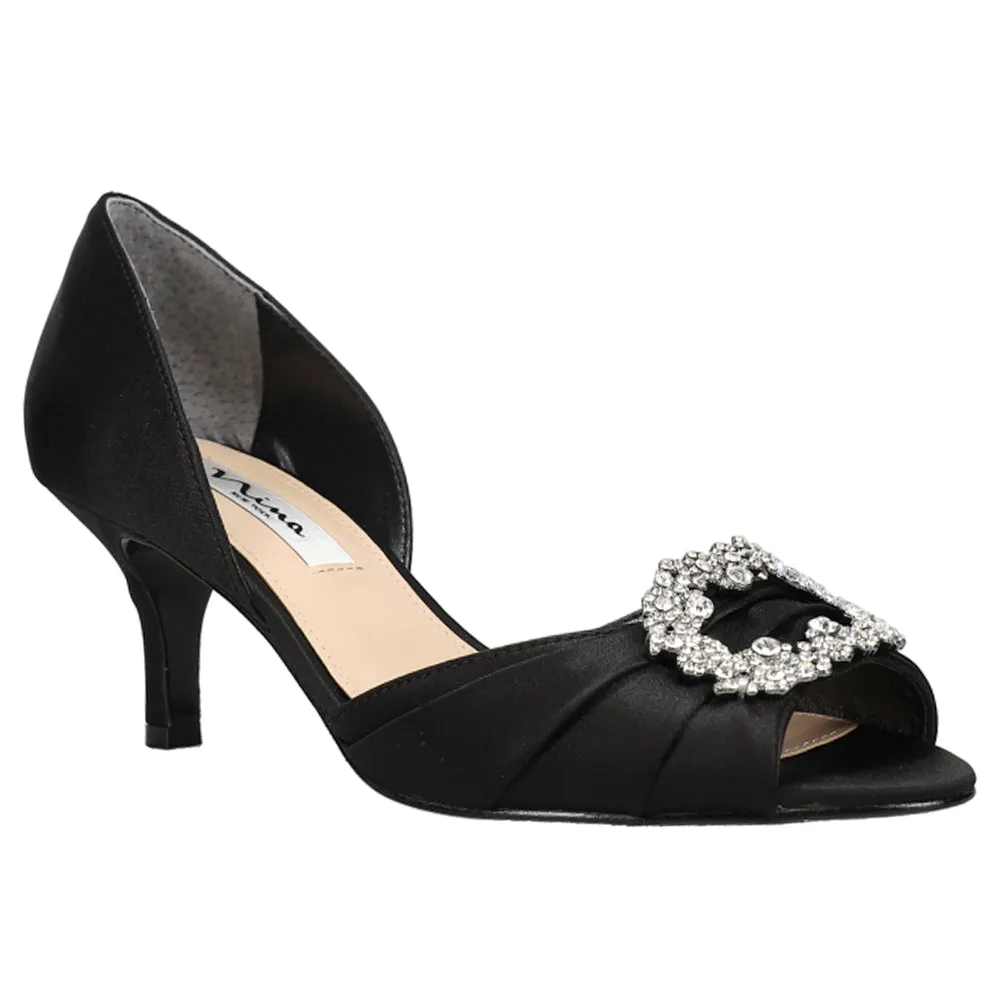 Corrine Rhinestone Peep Toe Evening Pumps sold by Shoebacca product image thumbnail 2