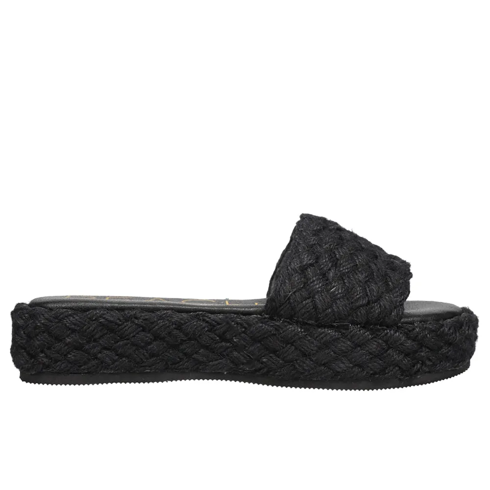 Caspia Espadrille Platform Slide Sandals sold by Shoebacca