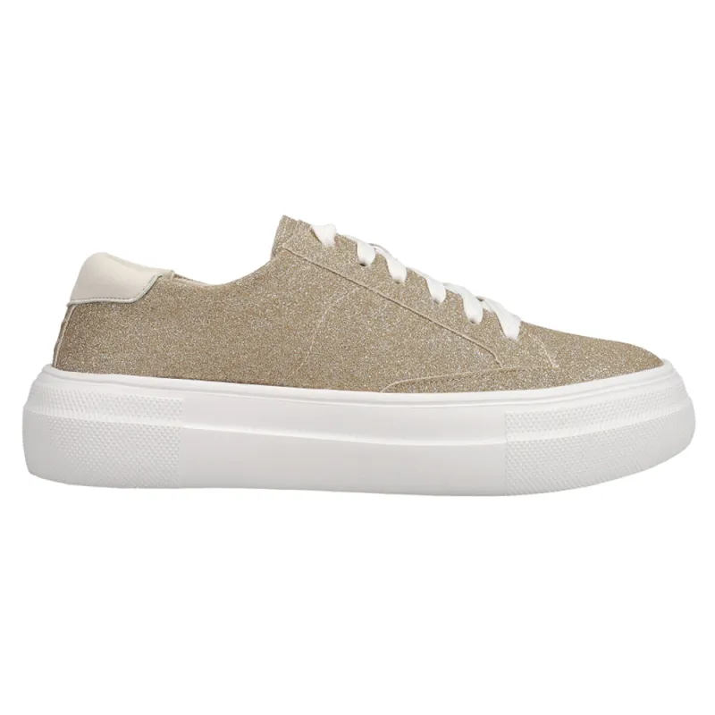 Glaring Glitter Lace Up Platform Sneakers made by Corkys
